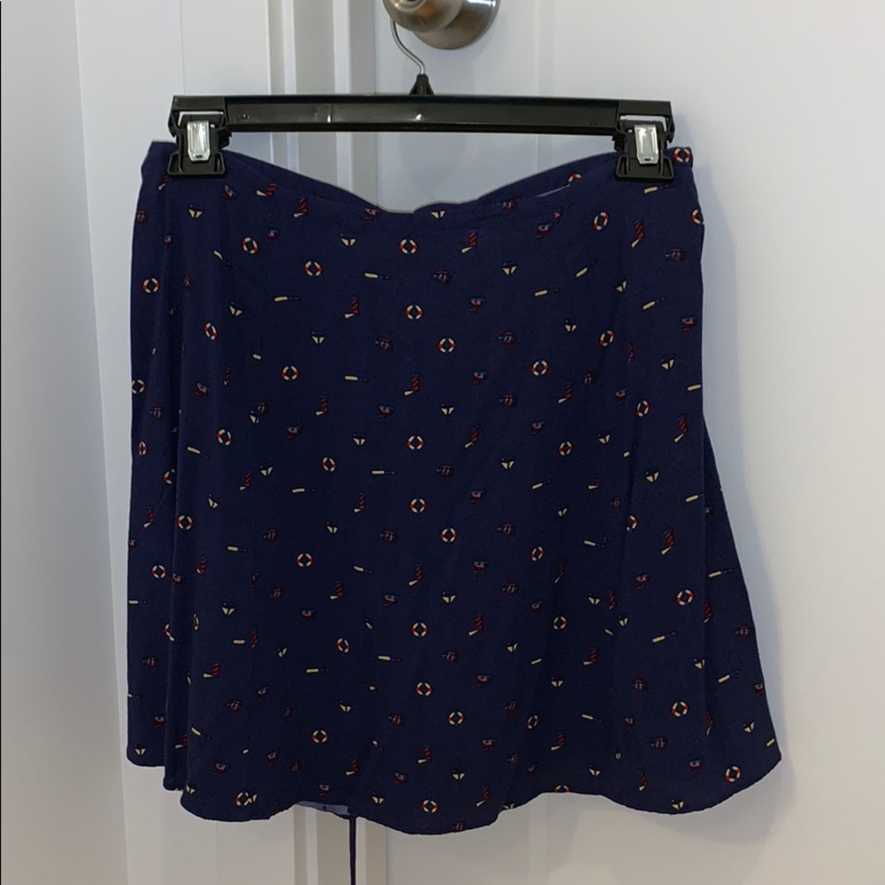 Urban Outfitters Navy Blue Nautical Skirt